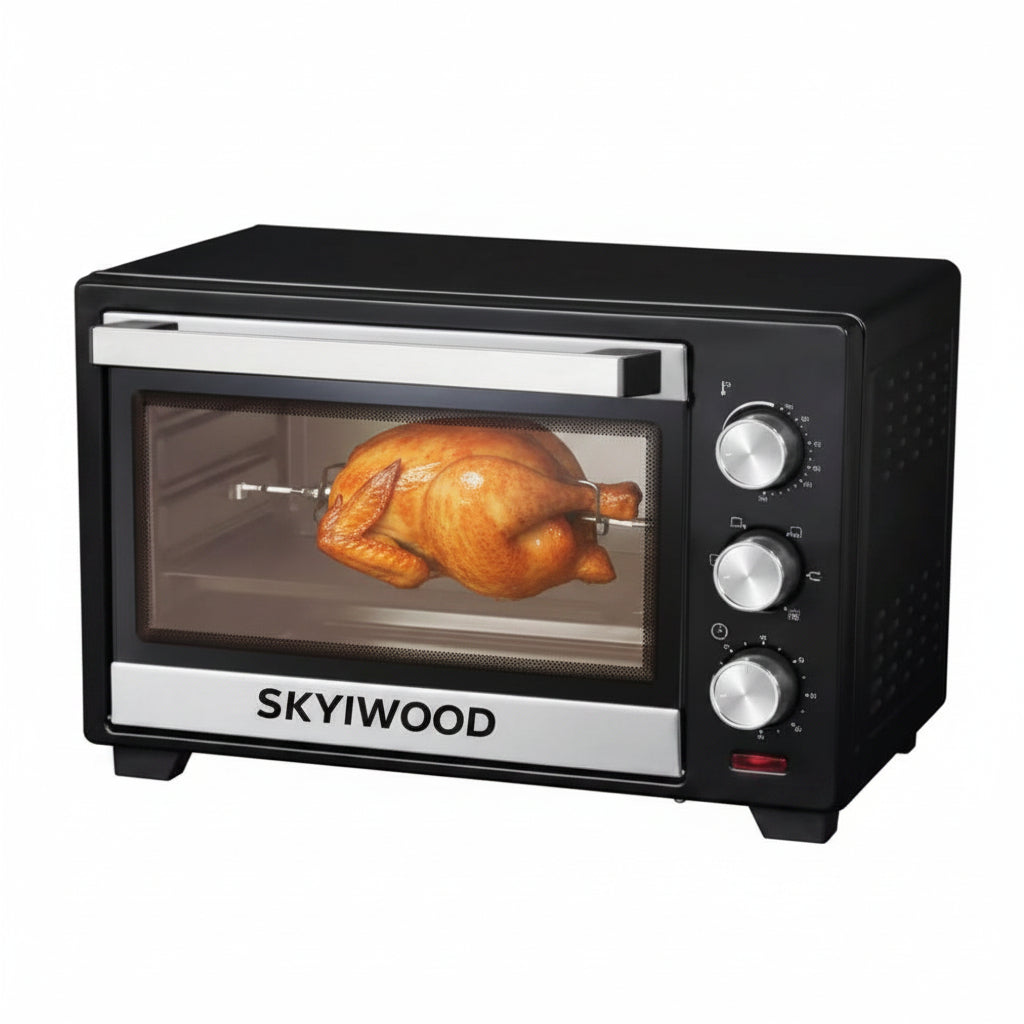 SKYIWOOD 20L Electric Oven with Rotisserie – SK20B-R (Compact All-in-One Grill, Bake & Roast)