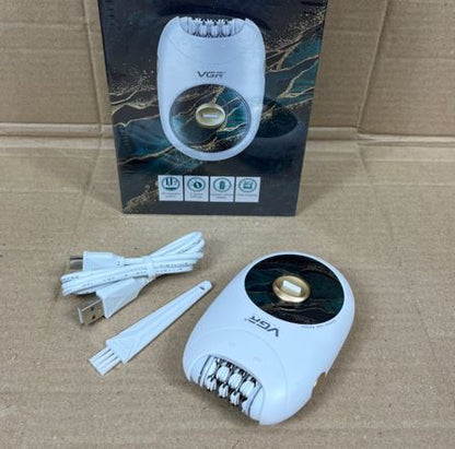 VGR, Hair Removal Machine Electric, Professional Rechargeable Lady Epilator.