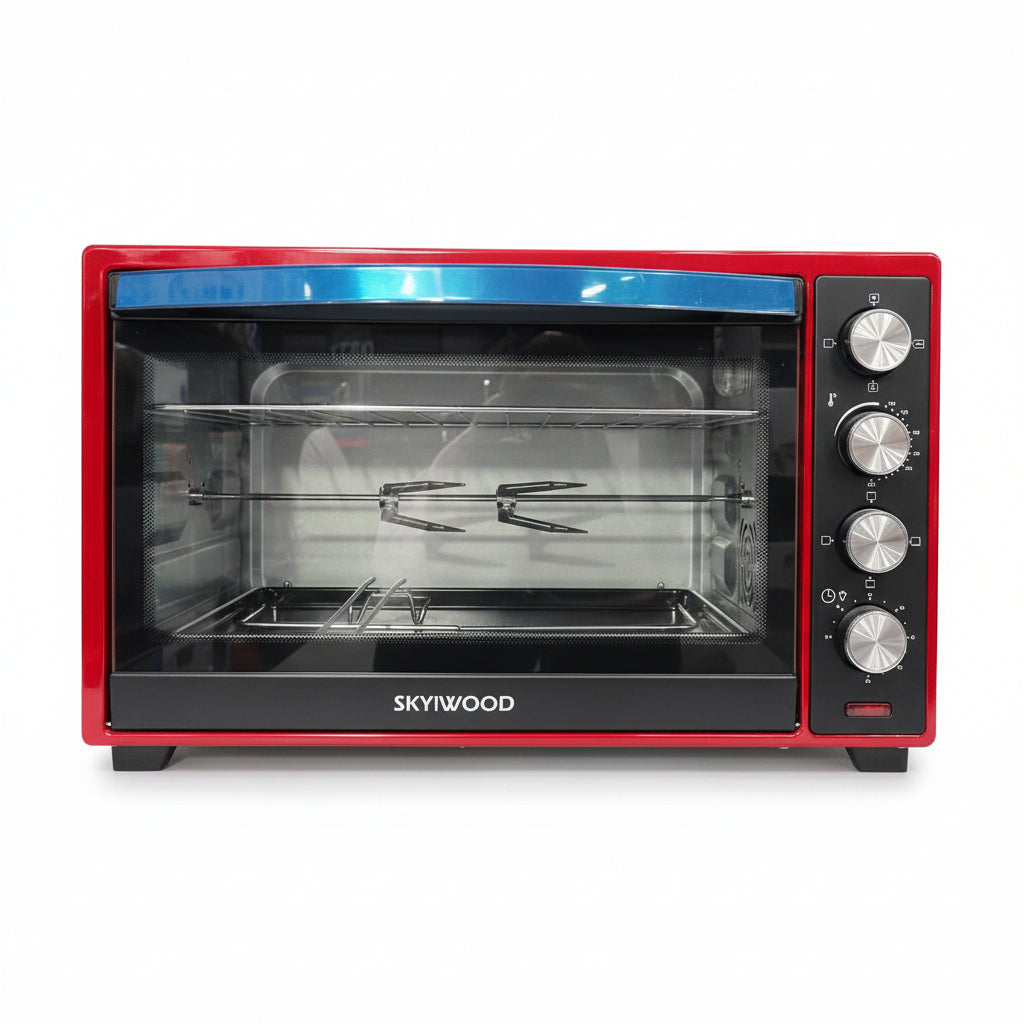 SKYIWOOD 48L Electric Oven (SK48B-RC) | Convection & Rotisserie | Red Special Edition