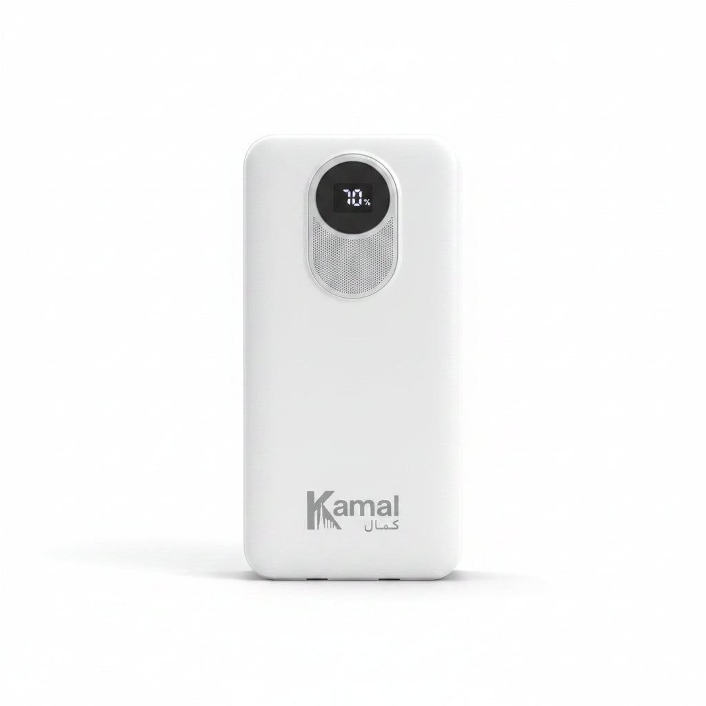 Kamal 30000mAh Heavy Duty Power Bank - 22.5W Fast Charging with Built-in Cables